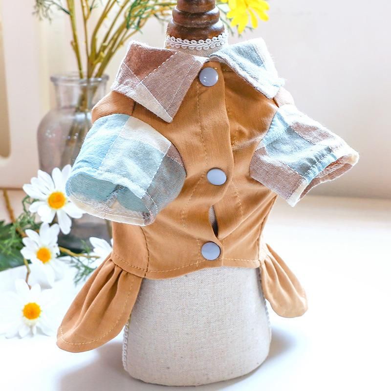 Hot Pet Apparel Luxury Four Seasons Small Dog Clothes Dress for Dogs with Pocket