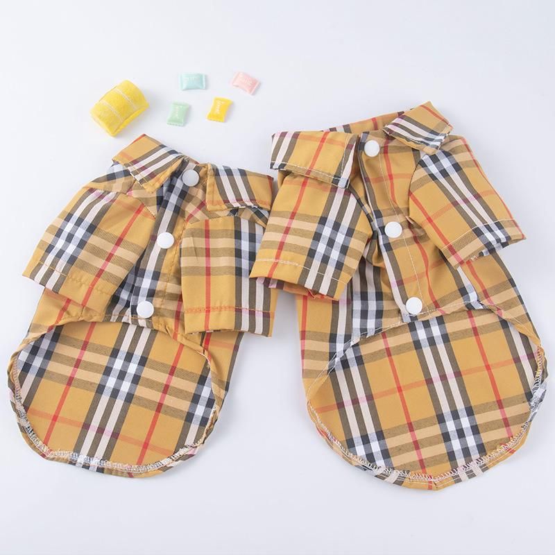 Beautful Dog Plaid Shirt Coat Pet Clothes Warm and Soft for Small and Medium Dogs Pets Clothes and Accessories