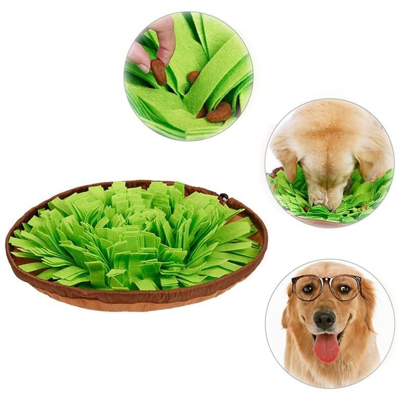 Dog Sniffing Mat Dog Puzzle Toy Pet Snack Feeding Mat Boring Training Mat