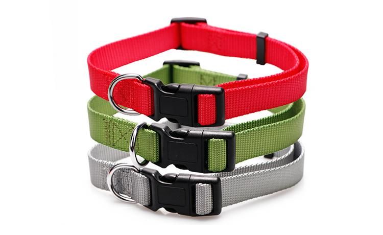 Wholesale Personalized OEM Wide Adjustable Pet Neck Nylon Custom Dog Collars