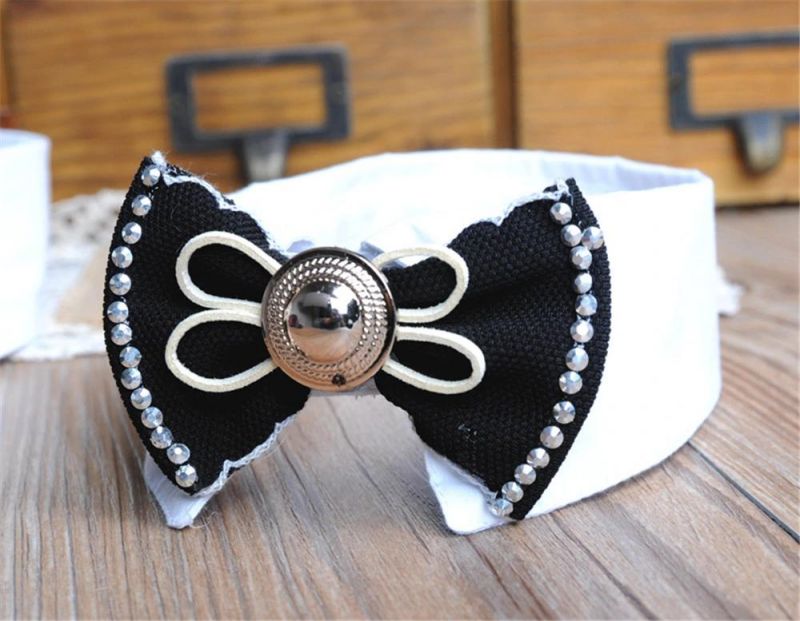 Polyester Wholesale Cheap Pet Accessories Bowtie Tie