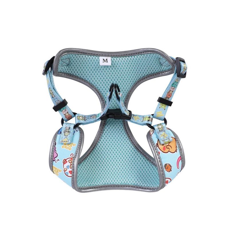 Luxury Reflective No Pull Soft Pet Harness Leash Set