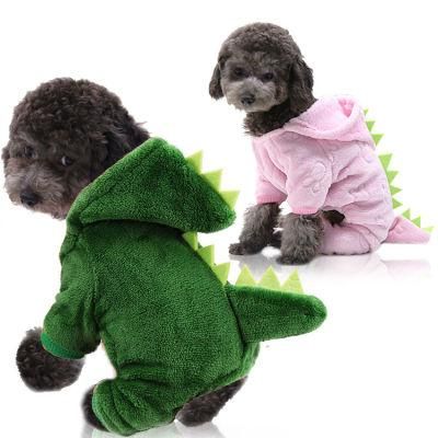 Dinosaur Four Legged Transformed Into Warm Autumn Winter Wholesale Custom Designer Apparel Pet Cat Dog Clothes