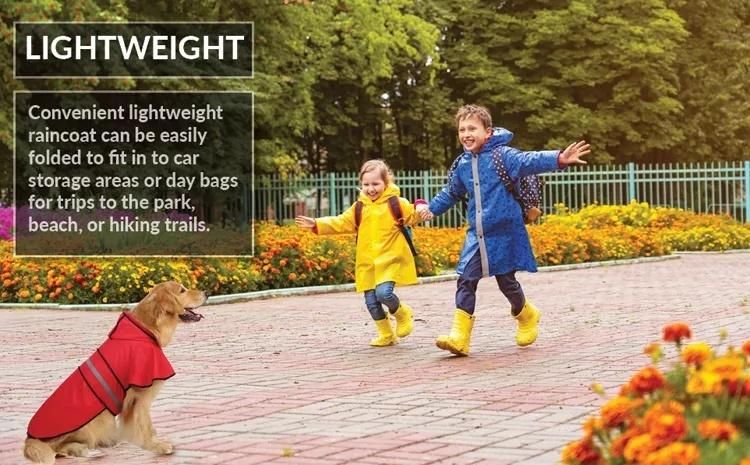 Dog Raincoat Pet Hooded Slicker Poncho for Small Medium Large Dogs and Puppies