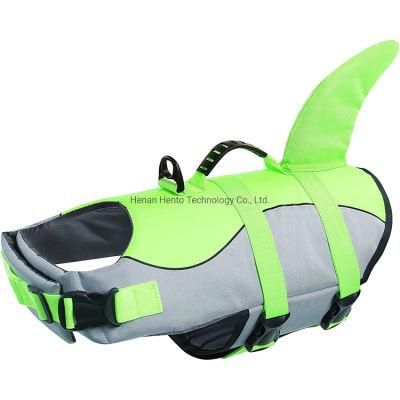 Dog Life Jacket Ripstop Dog Safety Vest Adjustable Preserver with High Buoyancy and Durable Handle for Small Medium Large Dogs