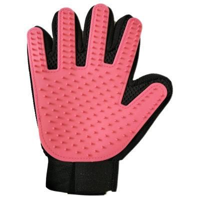 Pet Hair Remover Glove Silicone Blue Pet Gloves Left and Right