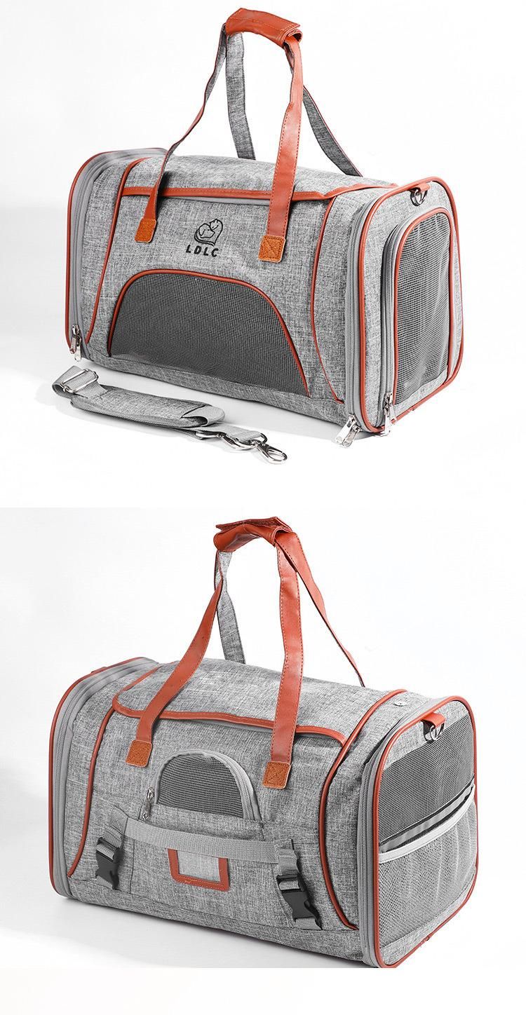 Airline Approved Soft Sided Pet Travel Carrying Handbag Car Seat Safe Carrier Travel Pet Carrier Bag
