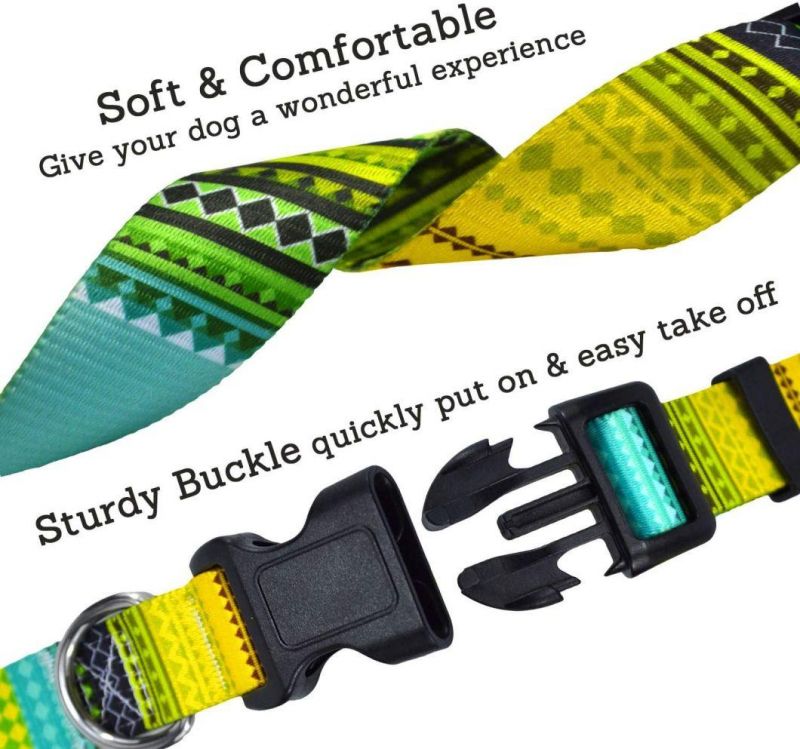 Easy to Clean Fashion Deisgn Custom Pattern Dog Collar