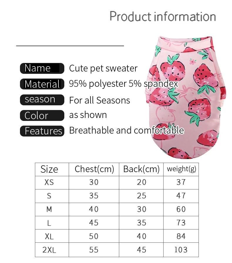 Wholesale Cartoon Customized Puppy Cute Print Fleece Pet Apparel Clothes