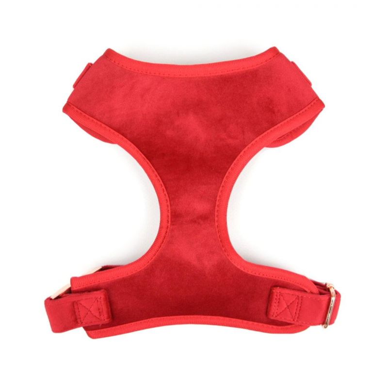 Pet Supply No Pull Soft Solid Plain Colour Designer Pet Fleece Velvet Walking Custom Dog Harness