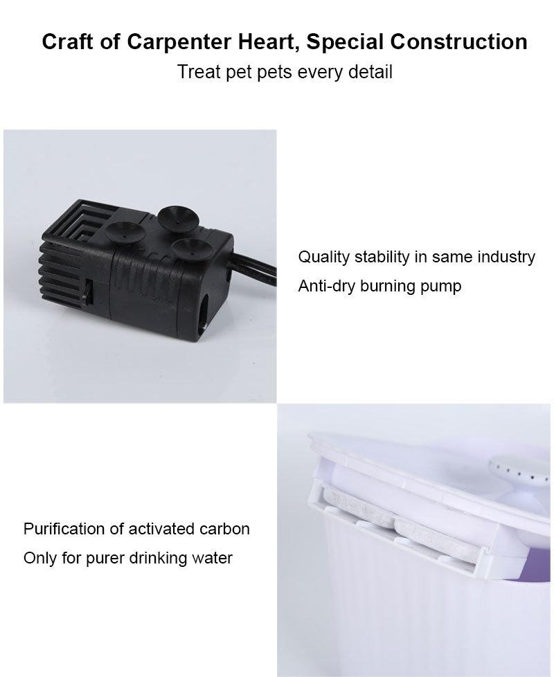 3L Automatic Pet Cat Water Bowl Fountain Dog Water Dispenser with LED Light Pet Supply