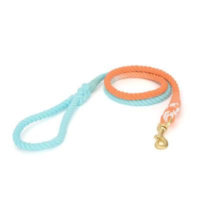 OEM Manufacturer Cuerda De Tracci N De Color 100% Cotton Pet Leashes Dog