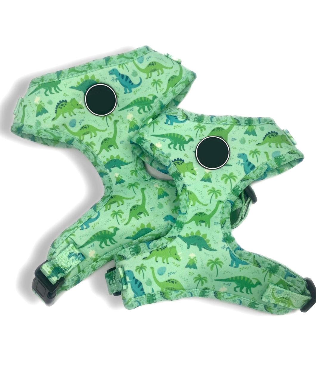 Animal Dinasour Pet Supplies Wholesale Breathable Custom Mesh Nylon Solid Pet Reflective Dog Harness