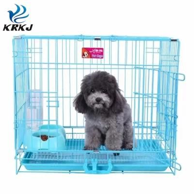 Thickness Foldable Portable Dog Plastic Flooring Cages Metal Kennels for Large and Medium Dogs