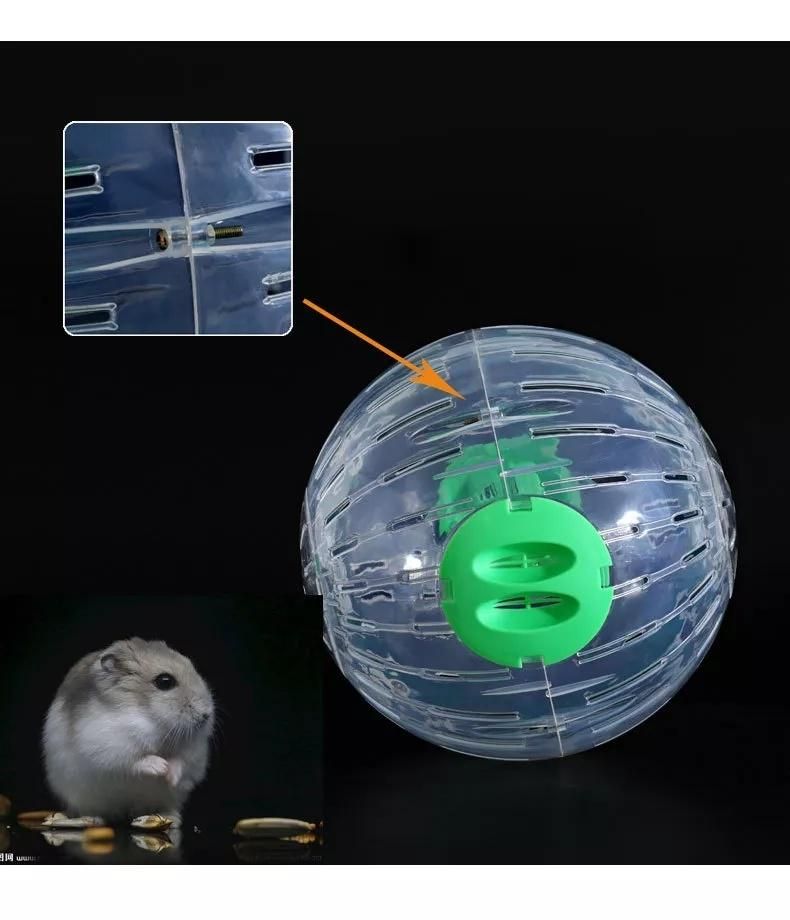 Plastic Soft Pet Running Ball Toy Transparent Hamster Toys 2 Size for Available