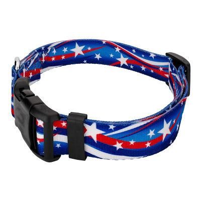 Colored Stars Personalized Detachable Dog Collar