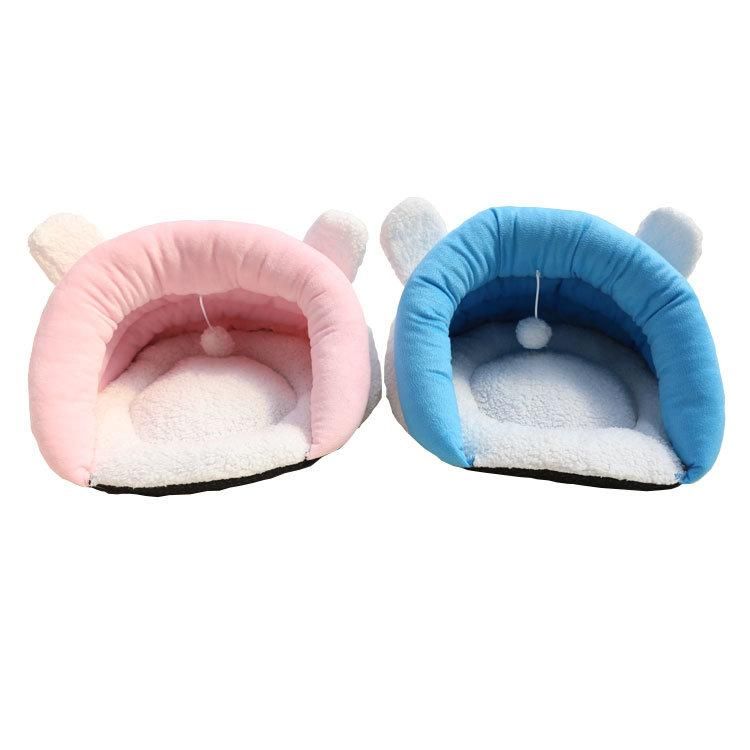 Animal Rabbit Shape Hot Cat Product Pet Cushion Soft Cozy Plush Pet Nest Cat Cave Bed