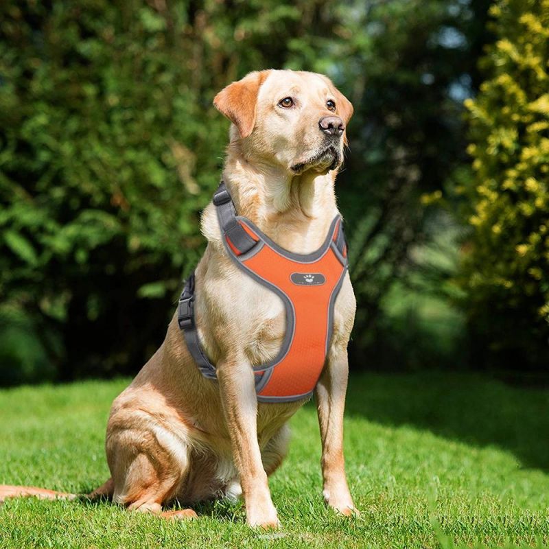 Dog Harness Vest Breathable No Pull Dog Training Harness Adjustable Reflective Pet Harnesses