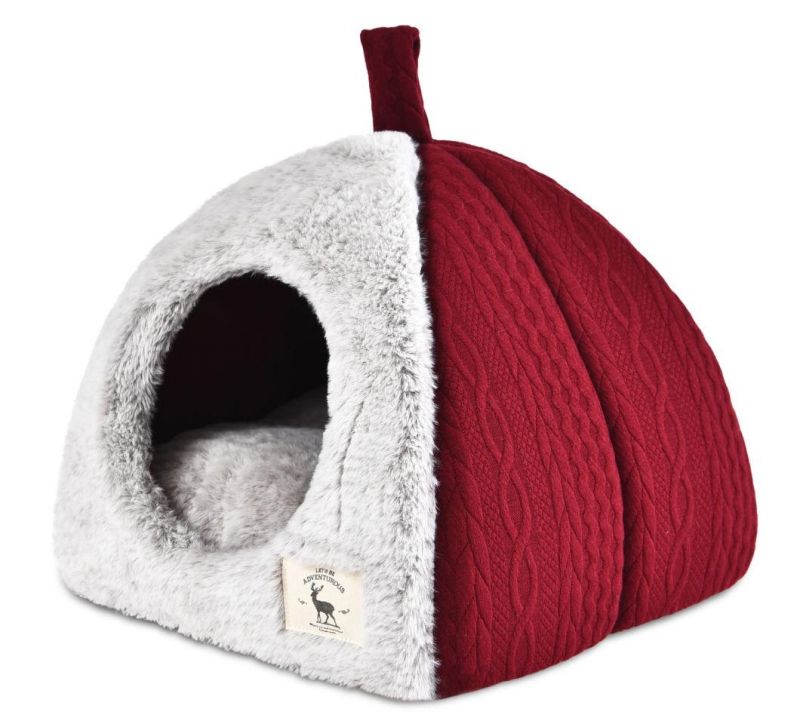 Pet Tent Soft Bed for Dog and Cat Cave Bed Cat House Removable Washable Cushioned Pillow