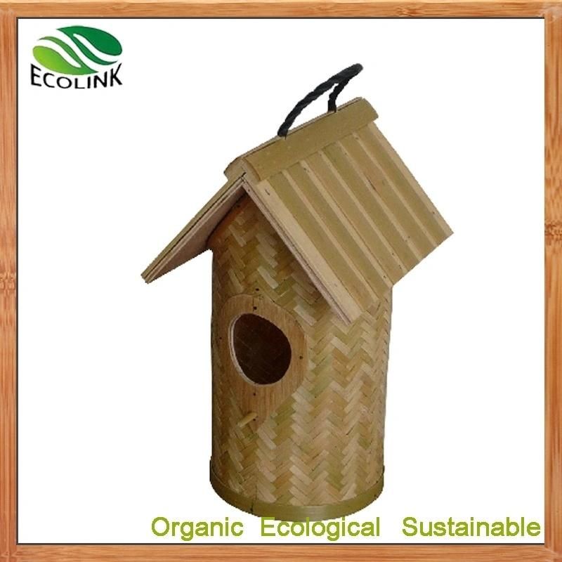 Custom Designer 100% Natural Bamboo Pet House for Bird