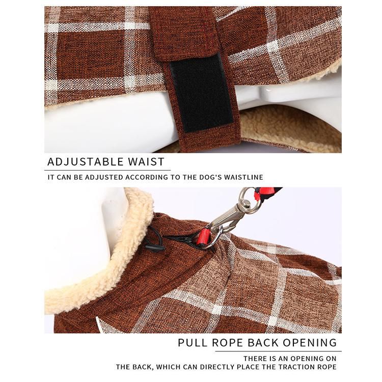 Autumn and Winter New Cross-Border Checked Coat
