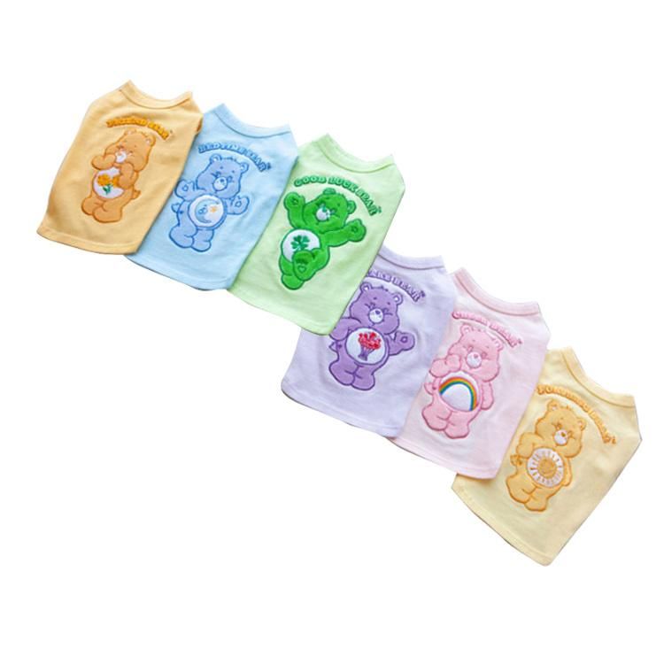 Newest Candy Color Lovely Bear T-Shirt Dog Vest Cloth for Small Medium Large Dogs Clothes