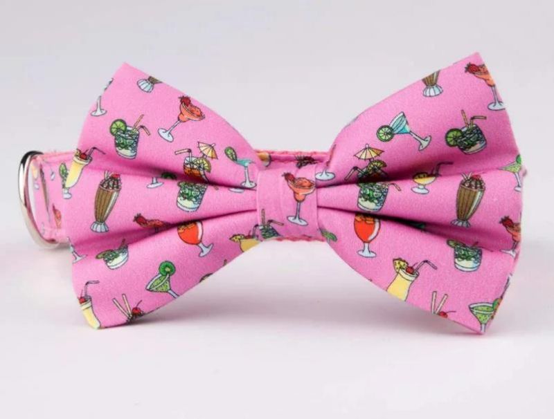 Custom Patterns Polyester Fabric Dog Bow Tie