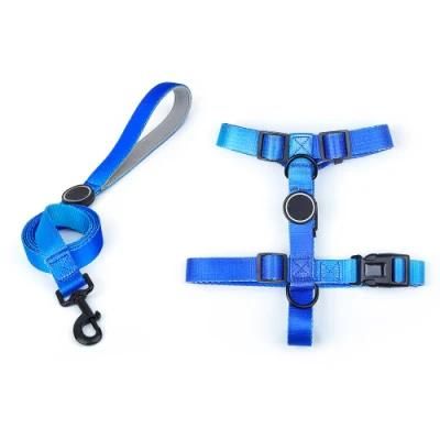 High Quality Comfort Material 2 in 1 Reversible Dog Harness with Matching Dog Leash Set