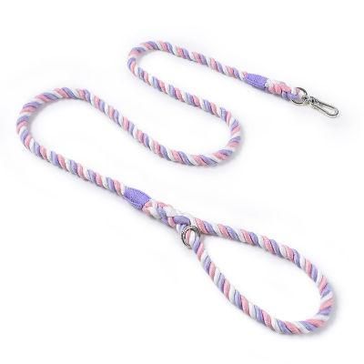 New Arrival 2022 Handmade Eco Cotton Customized Color Dog Lead