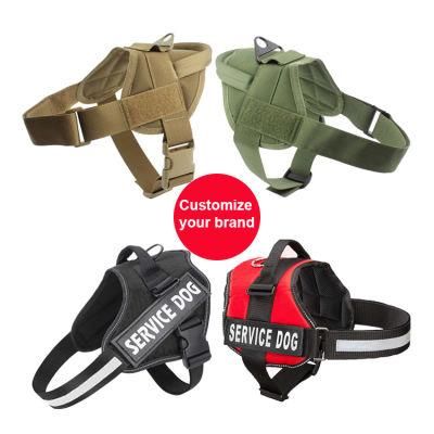 Reflective Adjustable K9 Military Pet Training Service Dog Veste Police Tactical Service Dog Harness Vest for Dogs/Pet Toy/Pet Accessory