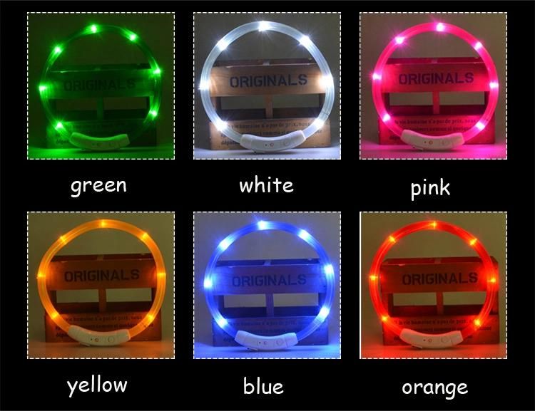 LED Dog Collar Anti-Lost Car Accident Avoid Collar for Dogs Puppies Luminous Pet Supplies