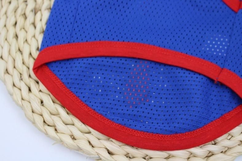 Spring Summer New Cat Dog Clothing Breathable Mesh Printed Vest Teddy Pet Dog Cloth Wholesale