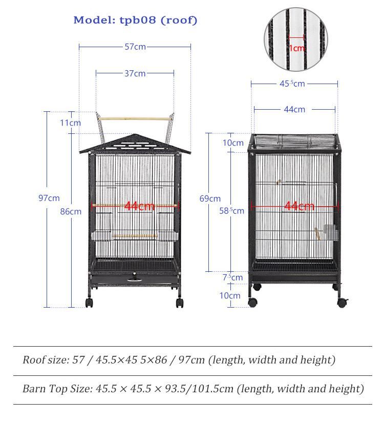 Wholesale Large Metal Vintage Pet Bird Breeding Cage