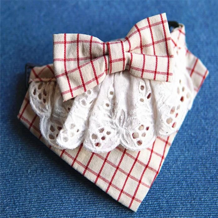 New Design Lace Hemp Puppy Dog Collar Bandana