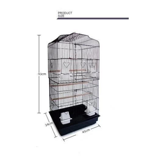 in Stock Black Extra Large Pet Accessories Bird Cages for Sale Cages