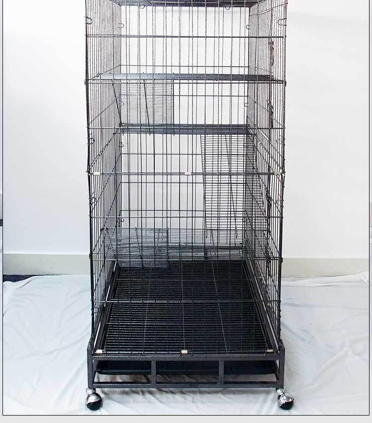 4 Layer Large Metal Playing Living Cat Pet Cage with Caster Wheels