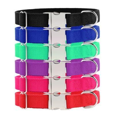 Anti Rust Zinc Alloy Metal Buckle Organic Bamboo Pet Dog Collar