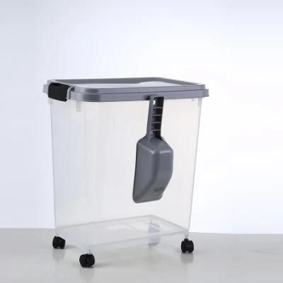 40 Liter Wholesale Stackable Airtight Plastic Pet Food Storage Bins