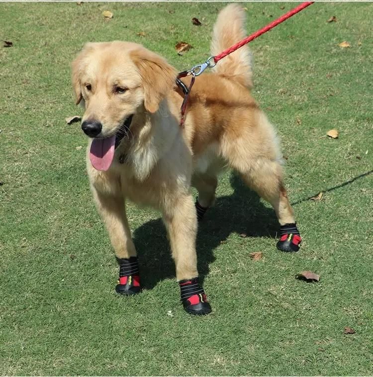Reflective Dog Shoes Pet Waterproof Anti-Slip Rain Boots Paw Protectors