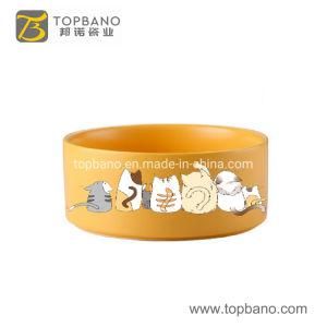 2021 New Yellow Manufacturer Portable Pet Drinker Cat Pet Bowl Ceramic Dog Water Bowl Topbano