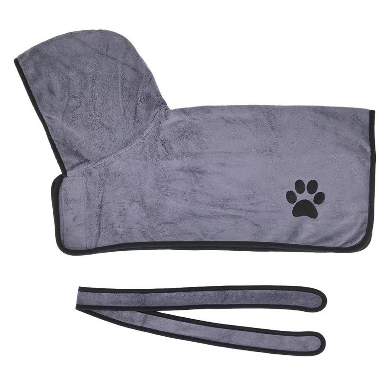 Microfiber Pet Drying Robes Absorbing Towels Pet Bathrobe