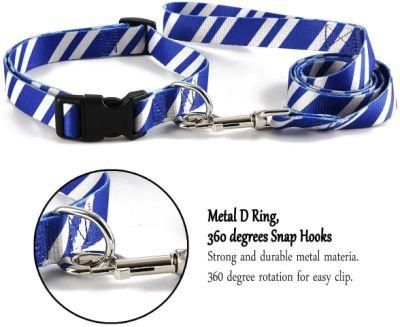 Pet Puppy Printing Adjustable Collars and Leashes Sets