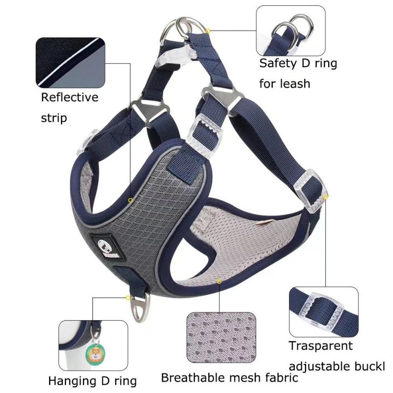 Thick Texture Pet Harness with Soft Foam Inside Comfortable Dog Harness