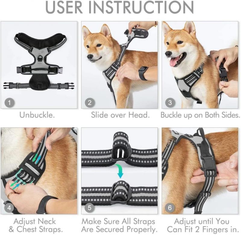 Non-Pulling Dog Harness Reflective Dog Harness