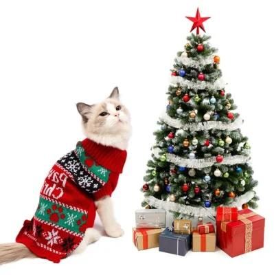 New Arrival Keep Warm Teddy Pomeranian Panda Corgi Pet Christmas Sweater Dog Clothes