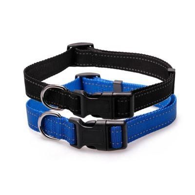 Wholesale Luxury Large Pet Neck Collar Heavy Duty Reflective Custom Adjustable Nylon Dog Collar