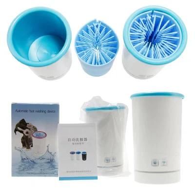 USB Rechargeable Automatic Paw Washer Dog Paw Washing Cupfor Dog Paw Grooming Pet Foot Washing Cup