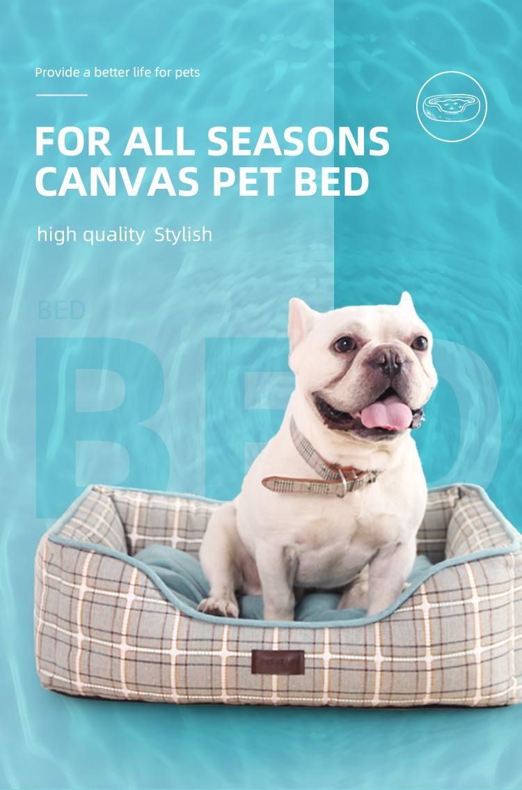 Custom Fashion Non-Skid Bottom Small Animal Soft Pet Bed