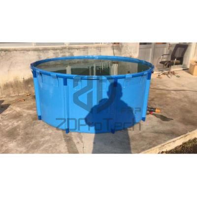 2000L Aquarium Round Folding Fish Tank with PVC Holder and 600d Poly Fabric