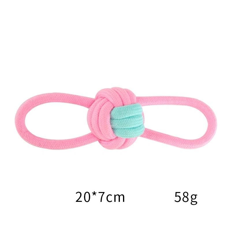 Rope Durable Braided Bone Bites Knot Rope Chew Toy